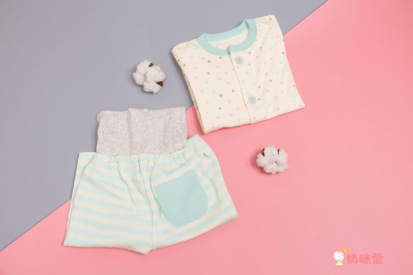 JoyNa - 開衫高腰護肚褲居家套裝-彩色圓點