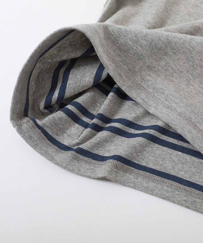 日本 devirock - 前後內外4WAY超值長袖上衣-淺灰