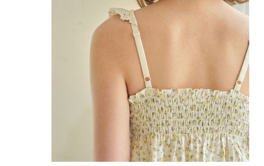 韓國 ULLALA - 天真浪漫無袖睡衣(兩件式) (FREE)