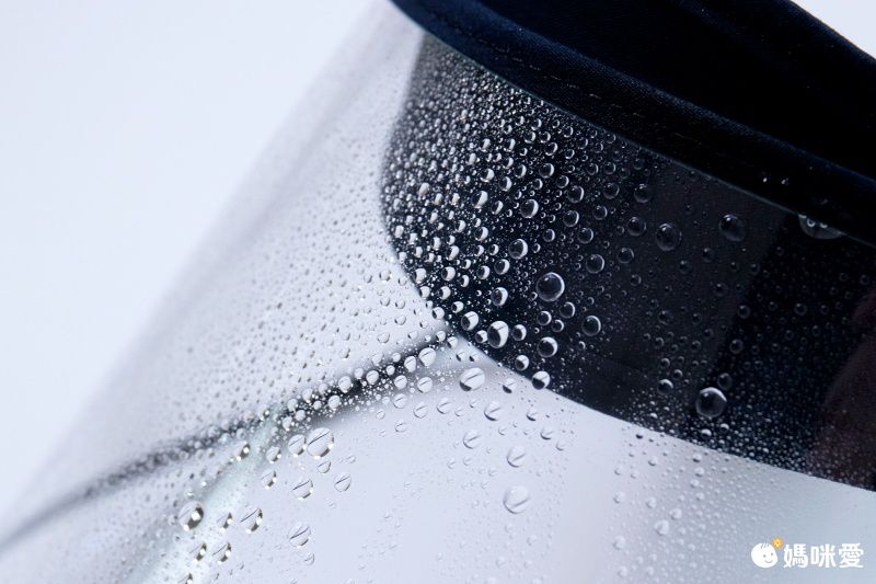 兒童加寬透明防飛沫面罩空頂帽-可調節角度-黑色