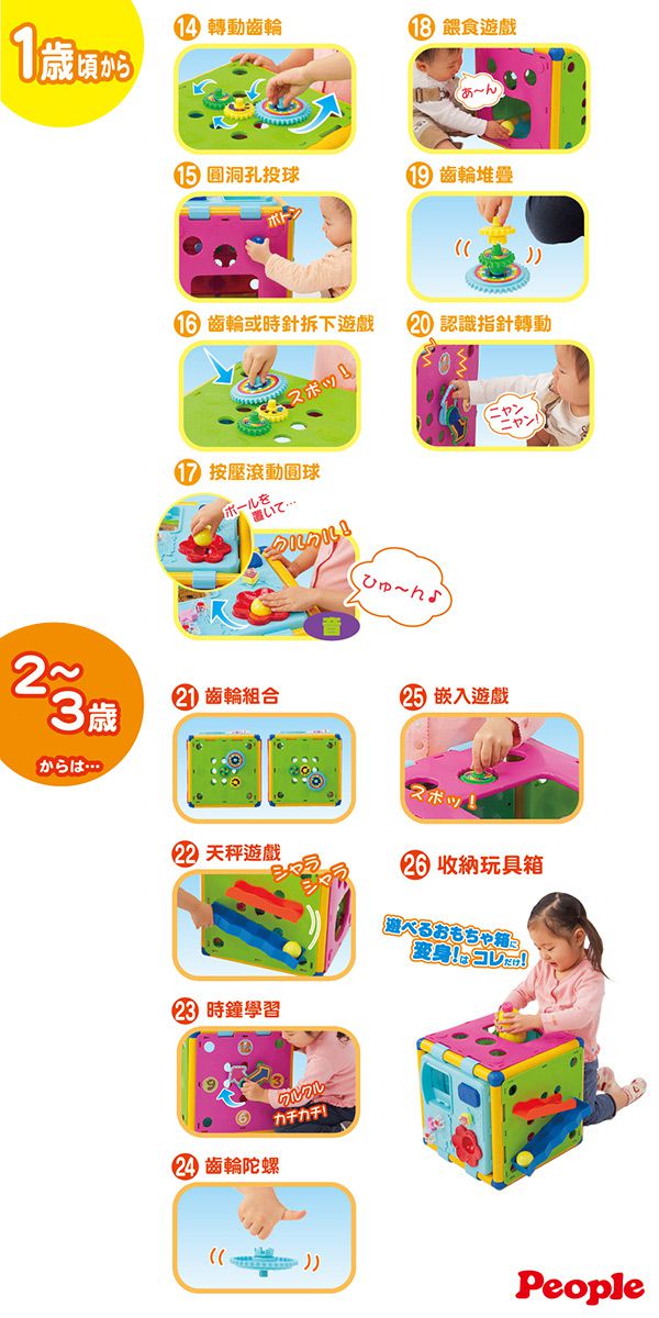 日本 People - 新動動腦力體力玩具箱