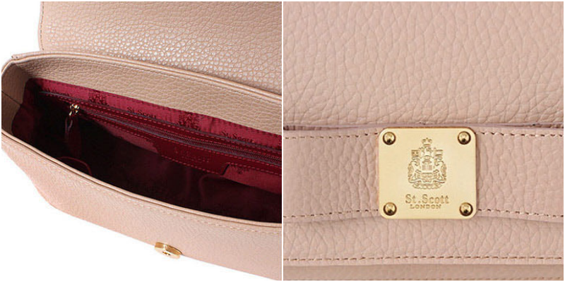 Saint Scott - Alice蝴蝶結金鍊錢夾包-櫻花粉