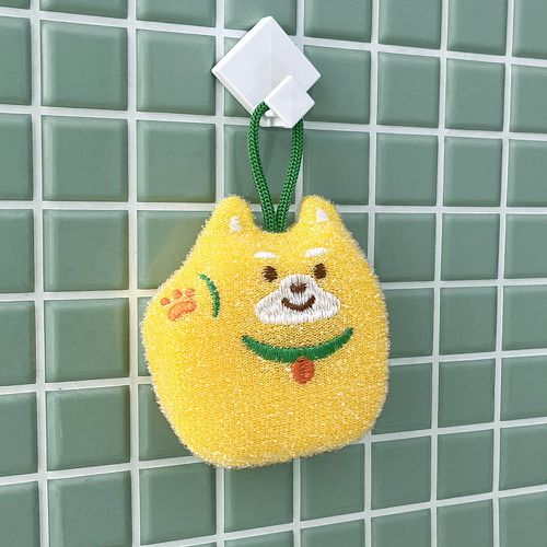 可愛造型菜瓜布/洗碗海綿-柴犬 (86*95*35㎜)