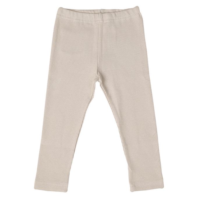 akachan honpo - 10分內搭褲-華夫格-灰色