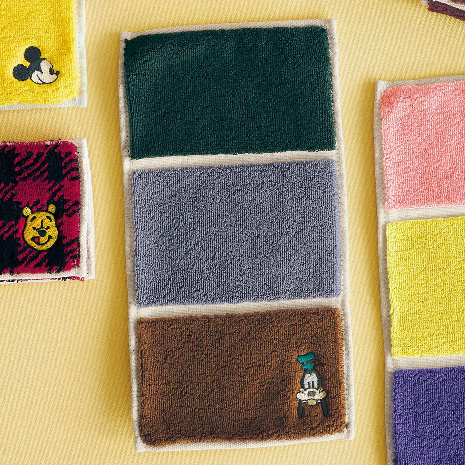 日本千趣會 - 日本製 迪士尼純棉今治方巾/手帕-三折便攜款-米妮點點 (12.5×25cm)