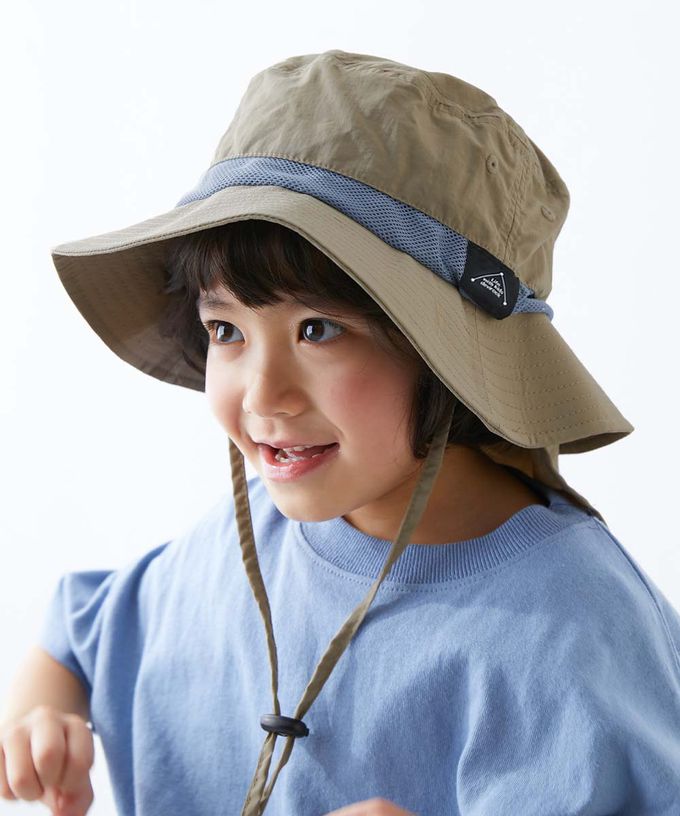 日本 devirock - UVcut 防潑水蓋脖遮陽帽(可親子裝)-薰衣草