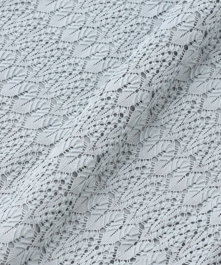 日本 Honeys - 蕾絲雕花魚尾長裙-米