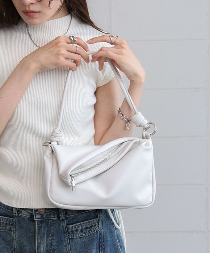 日本 Bab - 2way軟質拉鍊造型手提/側背包-經典黑