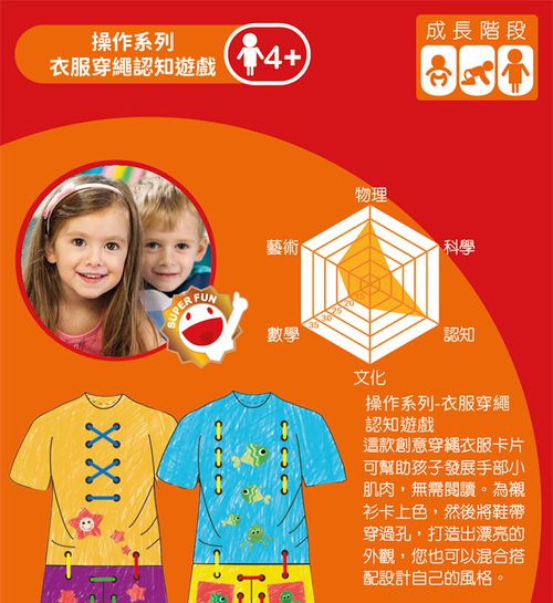 操作系列-衣服穿繩認知遊戲