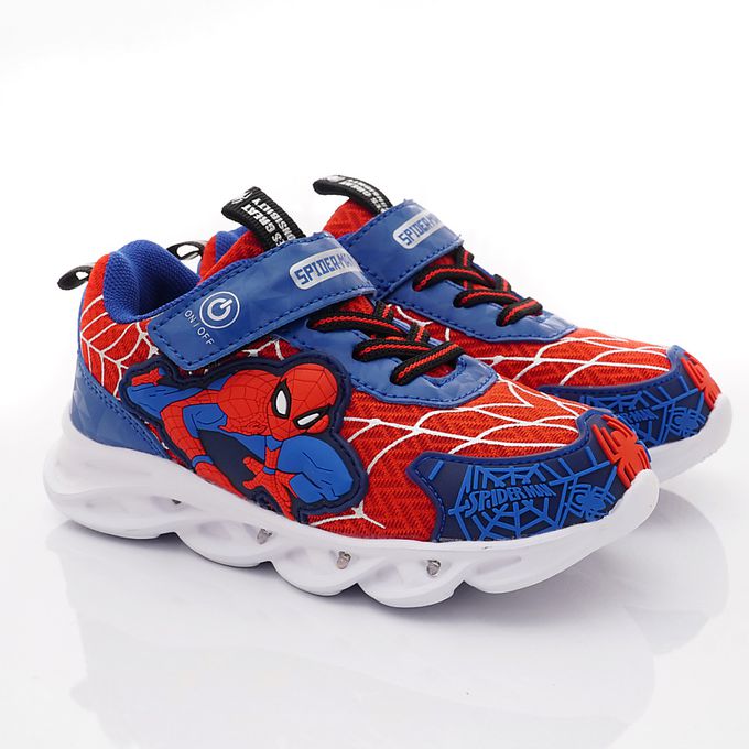 蜘蛛人-蜘蛛人減壓吸震電燈鞋-MNKX24242藍紅(中大童)-電燈鞋-藍紅