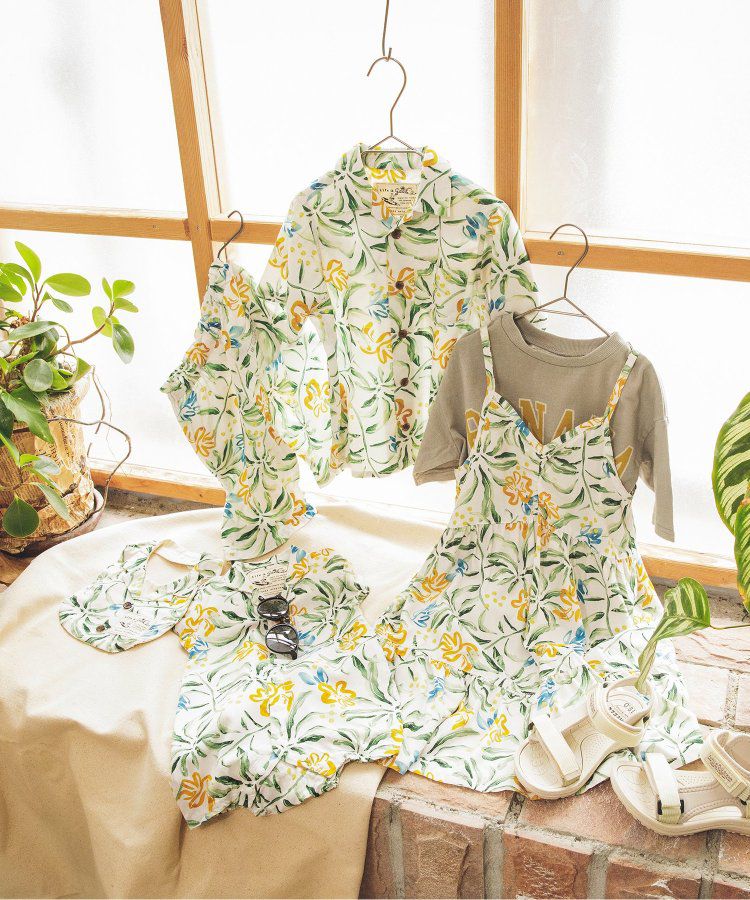 日本 BREEZE - Aloha夏日風格吊帶裙-大白花-海軍藍