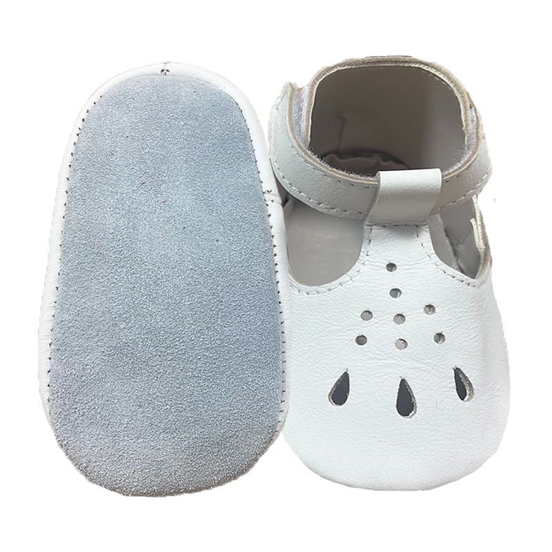 英國 shooshoos - 健康無毒真皮手工鞋/學步鞋/嬰兒鞋-優雅芭蕾(白)