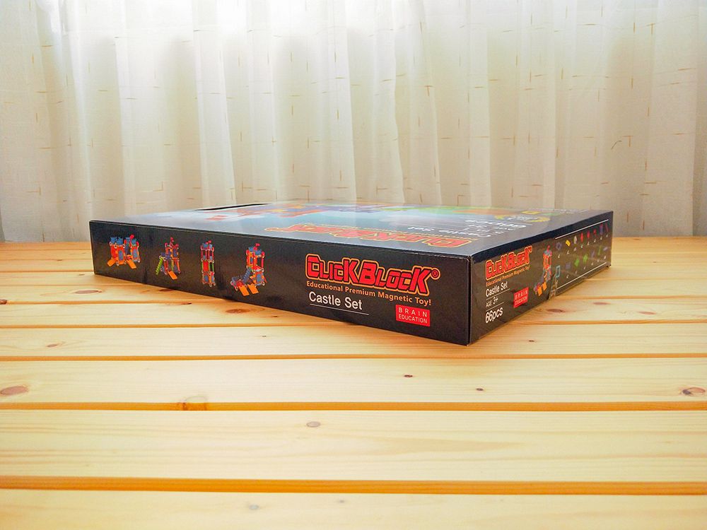 韓國 MagKinder x Click Block - [福利品出清]科學磁力棒-豪華遊樂園-55件組