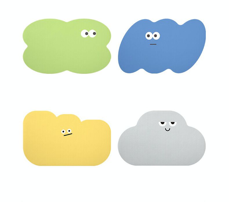 科技絨速乾防滑腳踏墊-震驚小綠花-綠色