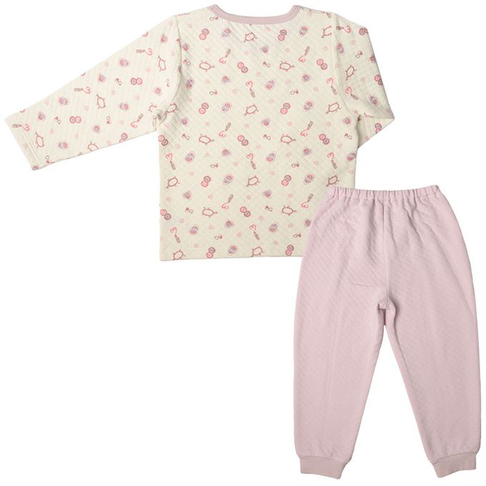 akachan honpo - 長袖家居服-化妝品圖案-紫色