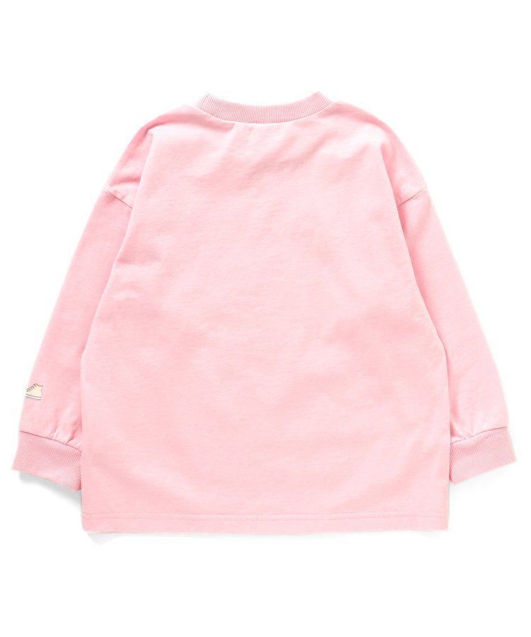 日本 BREEZE - CONVERSE聯名 印花長袖上衣-粉紅