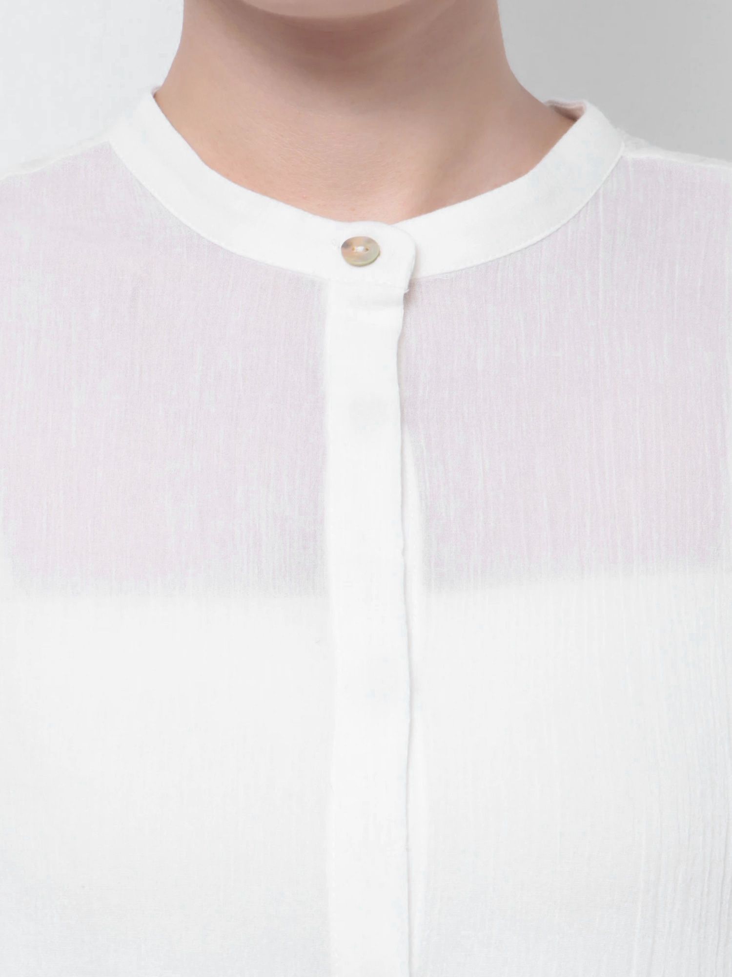 日本 Ungrid - 氣質優雅泡泡袖襯衫-紅 (F)