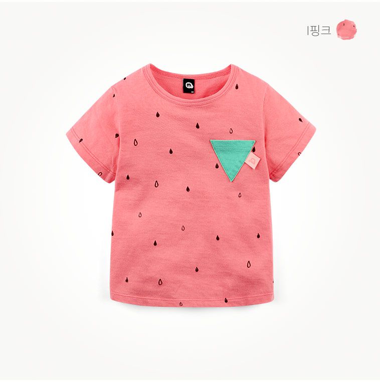 韓國 milk mile - 西瓜純棉短袖上衣