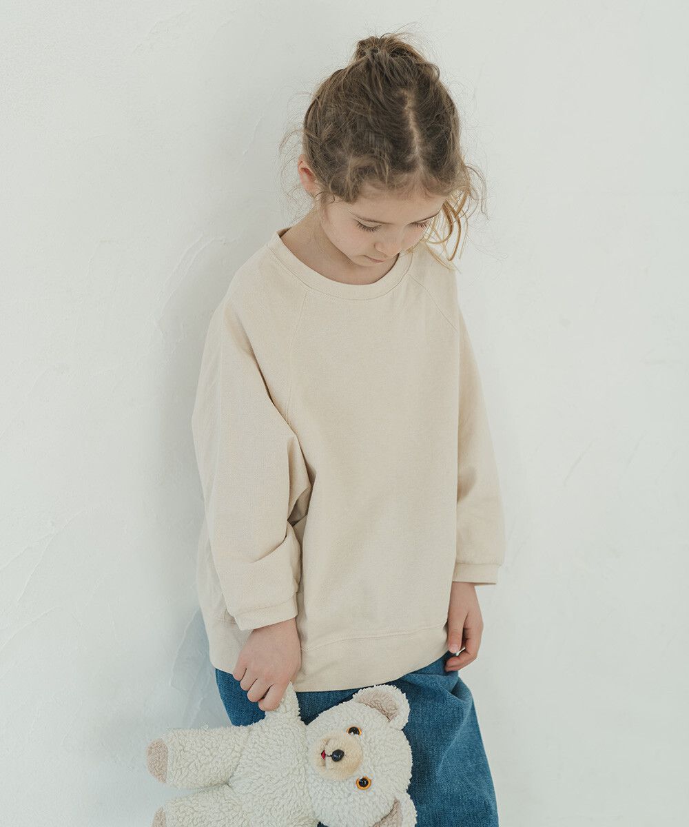 日本 riziere - 純棉Oversize風大學T-象牙白