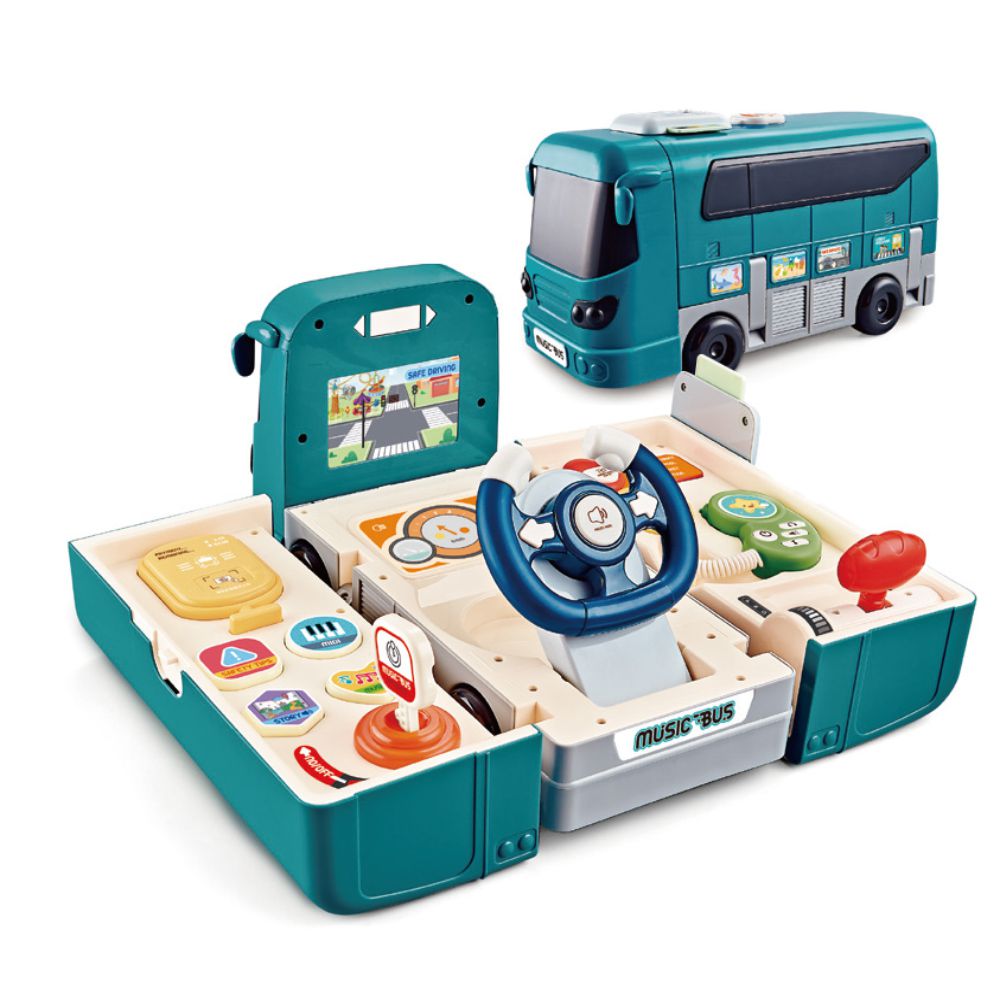 CuteStone - 兒童仿真模擬駕駛遊戲巴士玩具
