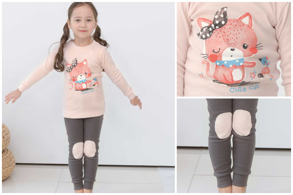 韓國 Mellisse - (剩90號)韓製20支無螢光棉長袖家居服-機器怪手