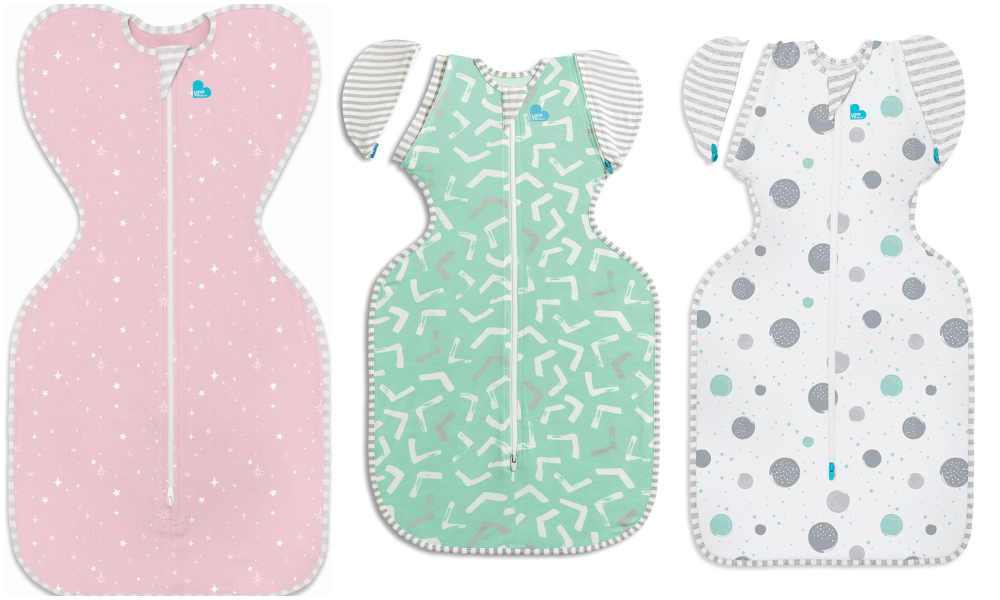 澳洲 Love to dream - SWADDLE UP 蝶型包巾-第二階段-可拆袖 輕薄款睡袋-粉 (M [6-8.5kg])