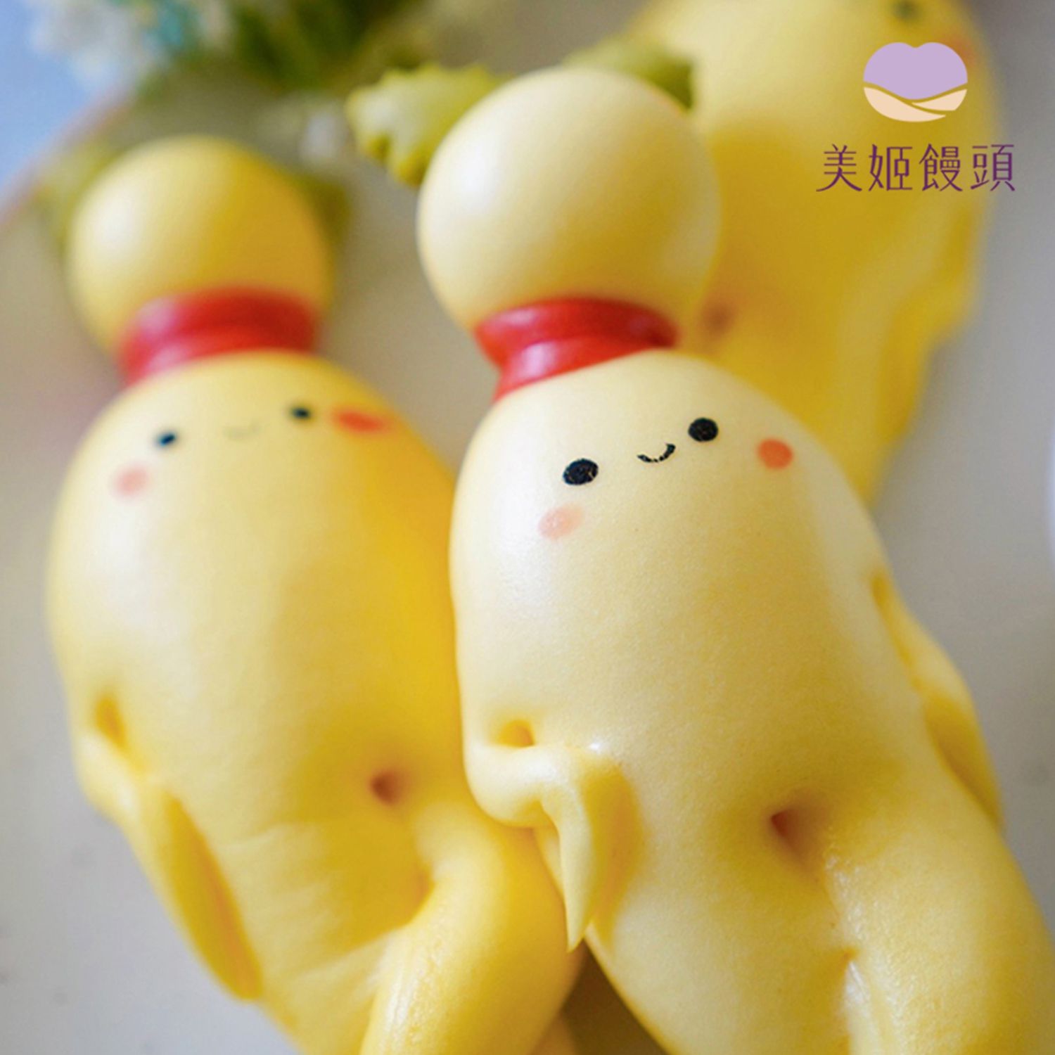 美姬饅頭 - 美好人蔘娃娃造型饅頭禮盒-6入-35g/顆
