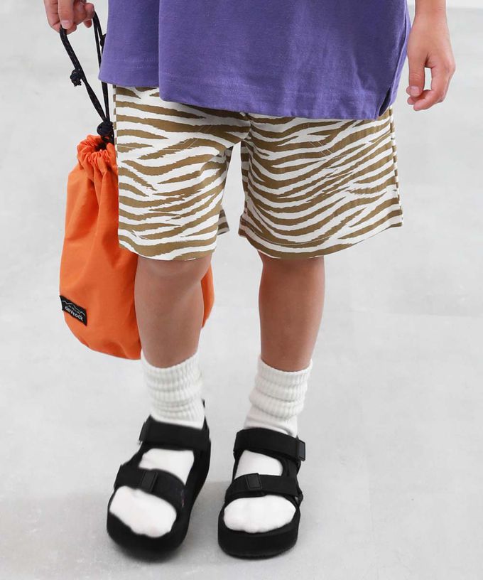 日本 devirock - [熱銷]超彈力印花短褲-格子-白x綠