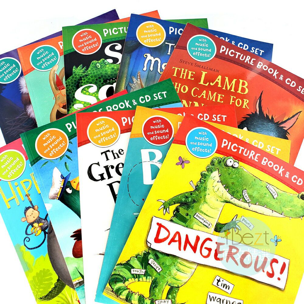 Little Tiger - Little Tiger Picture Book & CD(10書10 CD) 動物有聲繪本