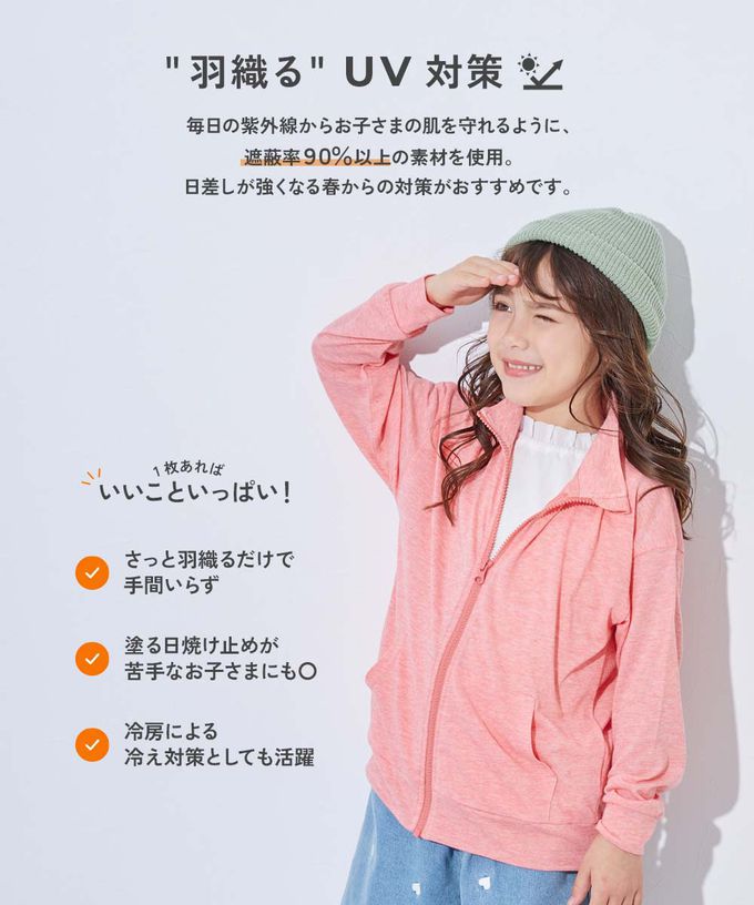 日本 devirock - 90%抗UV 輕薄透氣防曬連帽小外套-薄荷綠