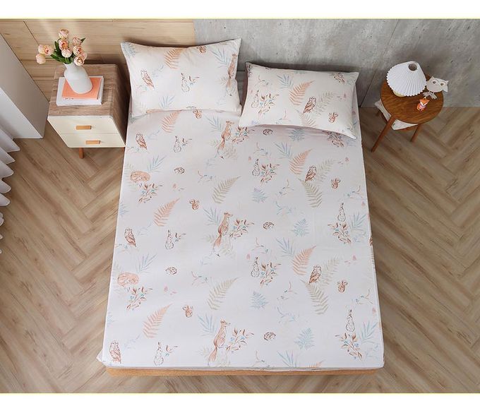 鴻宇 HongYew - 雙人兩用被套 300織美國棉 精梳棉-狐狸艾莉森-可可