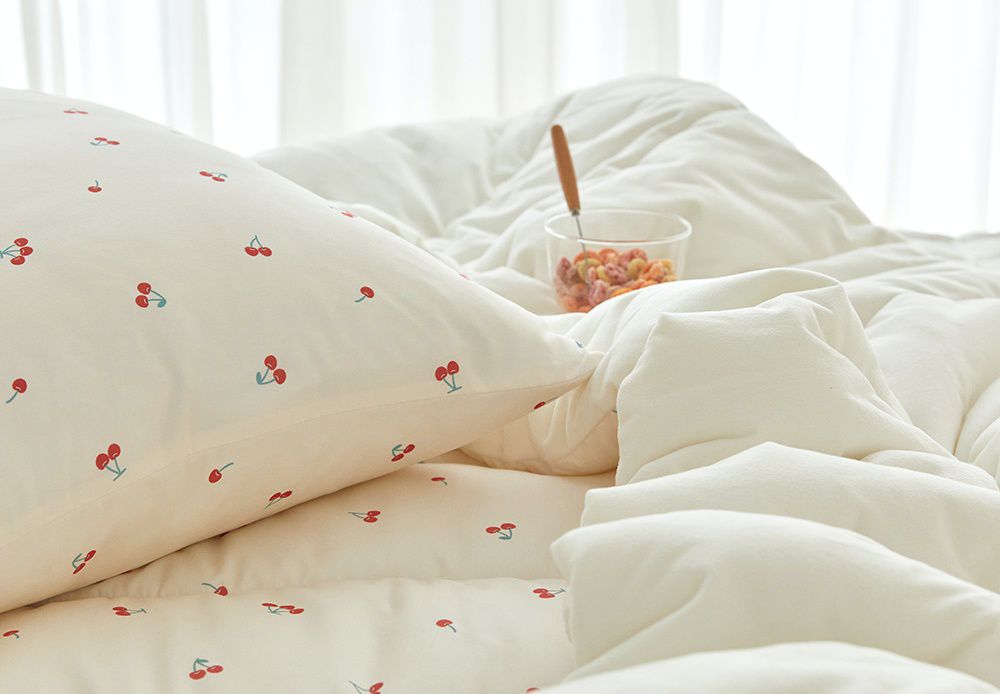 韓國 Maatila - 可水洗超細纖維棉花糖棉被-甜心櫻桃