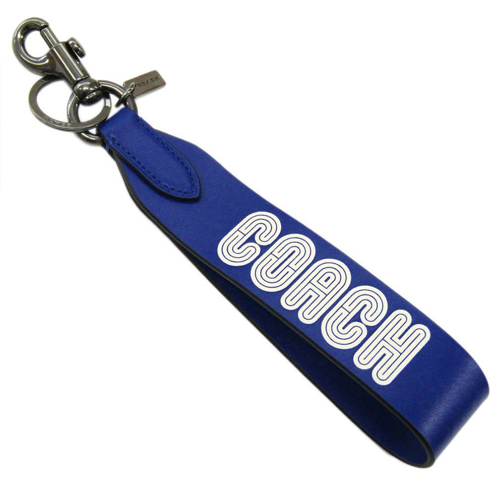 COACH - LOGO鑰匙圈 (藍色)