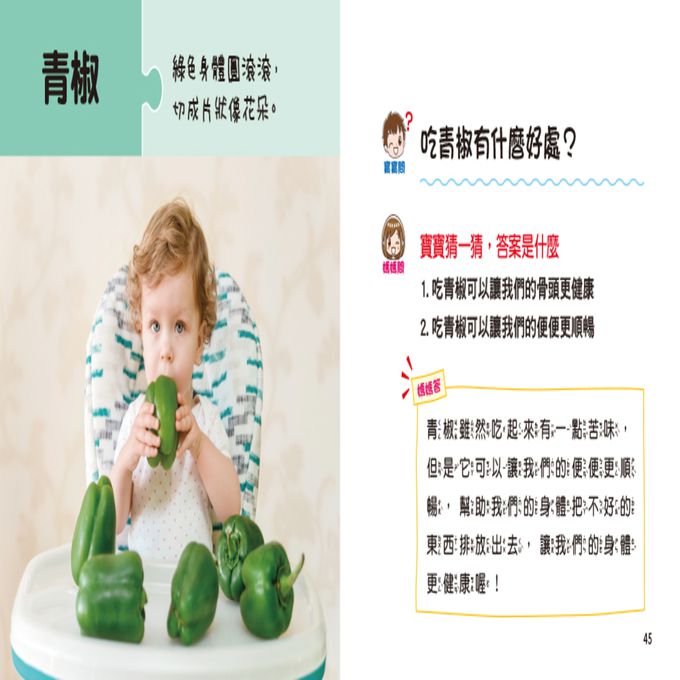 寶寶好奇問媽媽：營養的蔬菜水果(附QRcode)