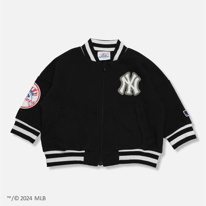 日本 Chil2 - MLB聯名 刺繡logo保暖運動外套-波士頓紅襪-海軍藍