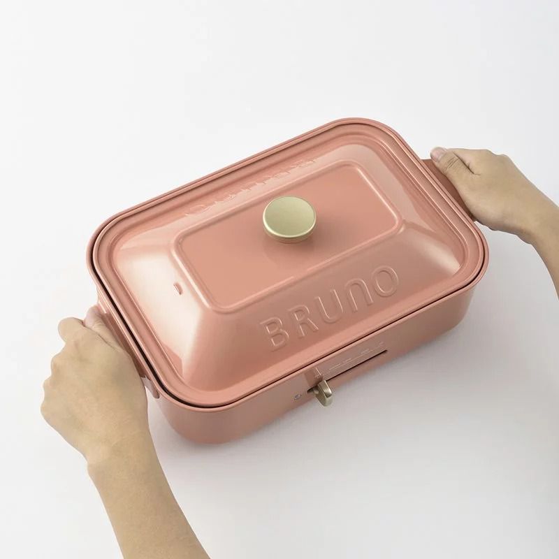 日本 BRUNO - 多功能電烤盤 BOE021 珊瑚紅款