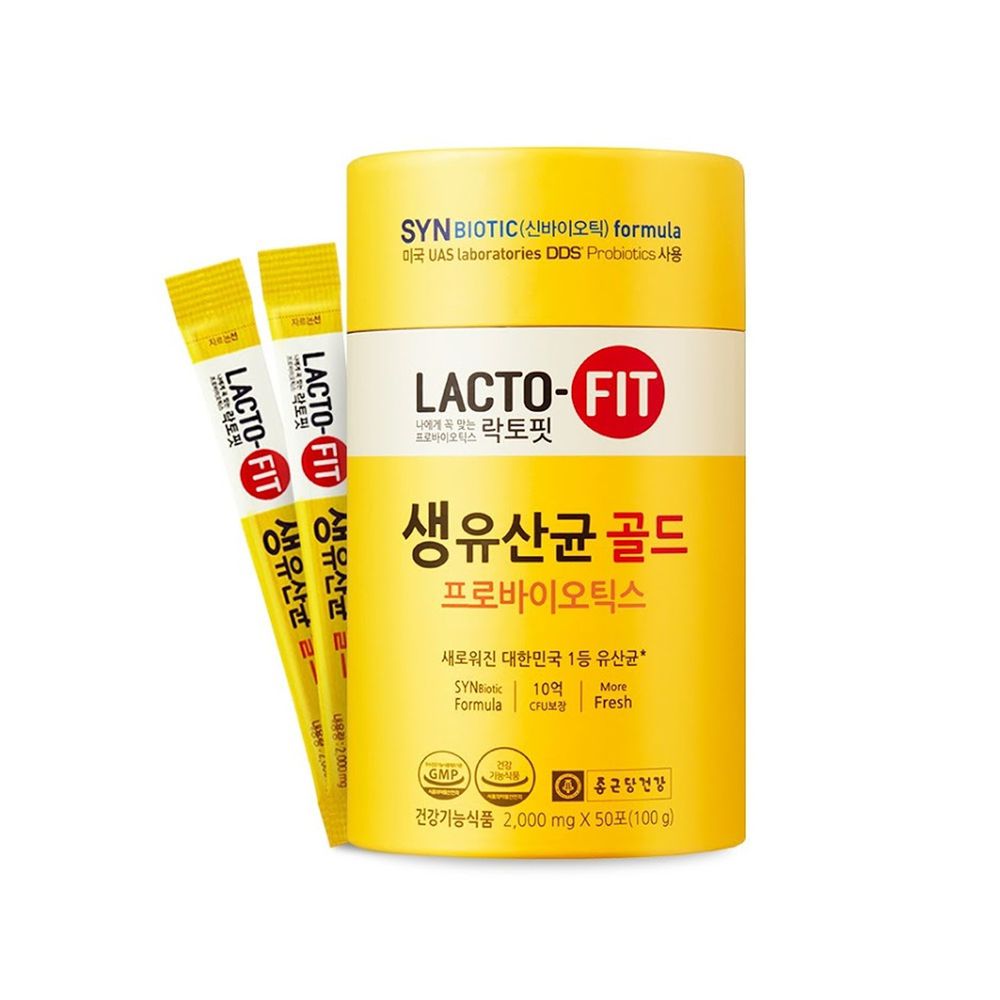 韓國鍾根堂 - LACTO-FIT益生菌-大童及成人款-100g(2g × 50包)