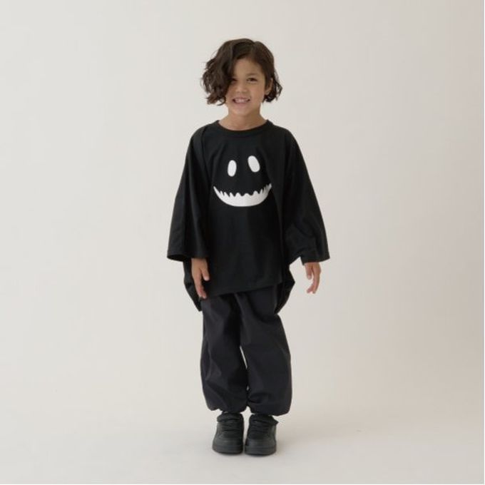 日本 b-ROOM - 萬聖節寬版造型上衣-幽靈-酷黑