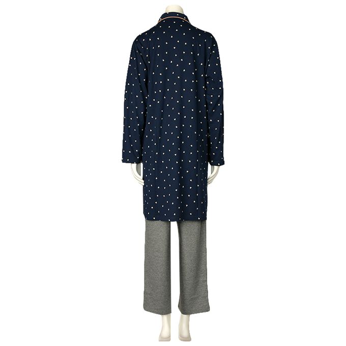 akachan honpo - 長袖家居服-愛心-深藍色 (M~L)