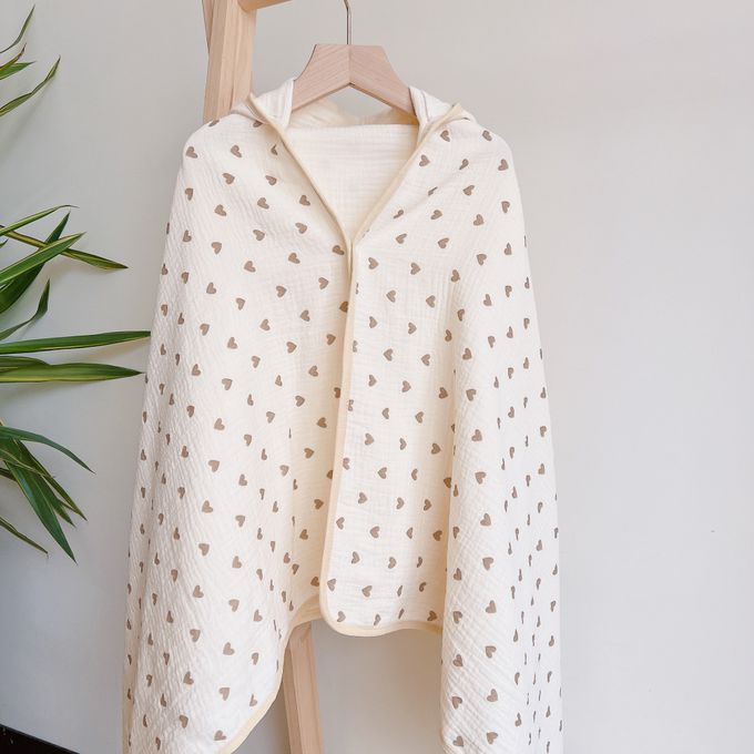 Chi-mi啾米 - 四層紗兒童連帽浴巾