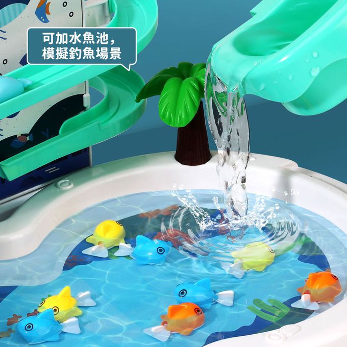 CuteStone - 兒童仿真電動釣魚套裝玩具20件組(福利品盒損出清)