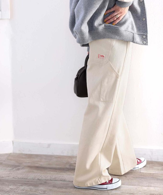 日本 Classical Elf - 超顯瘦厚磅百搭直筒褲-復古刷色