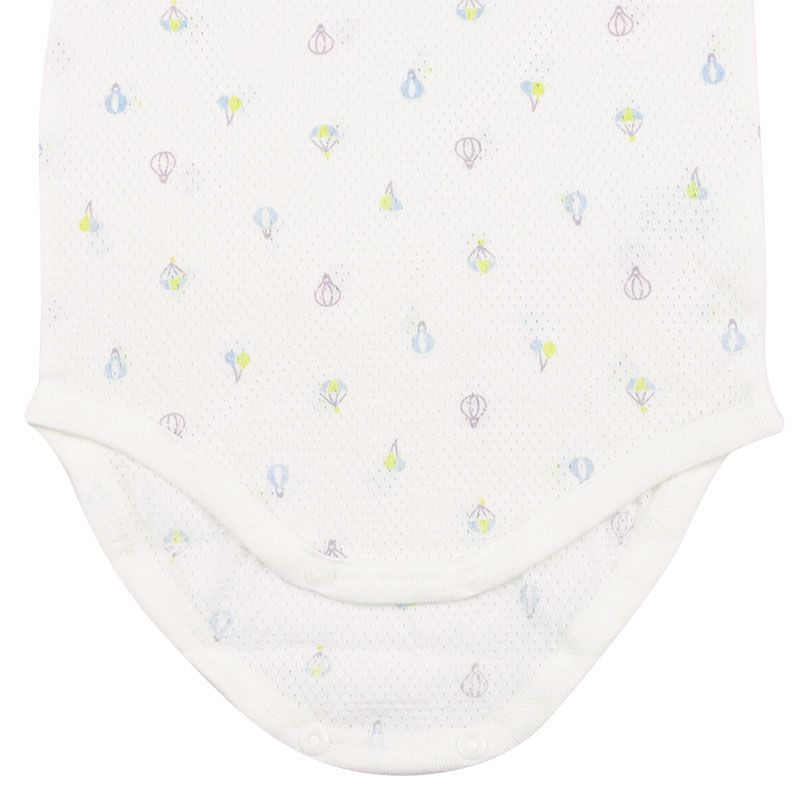 akachan honpo - 無袖套頭式包屁衣-淺藍色