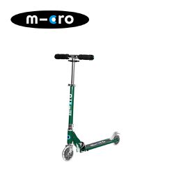 Micro - 瑞士 Sprite LED輪 輕量版青少年滑板車-森林綠