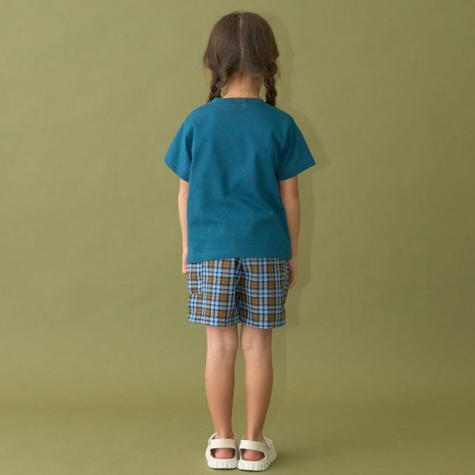 日本 b-ROOM - 簡約印花舒適天竺棉短袖上衣-北美巡演-黑