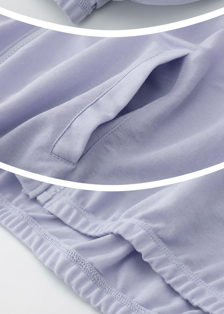 連帽防曬外套-灰色