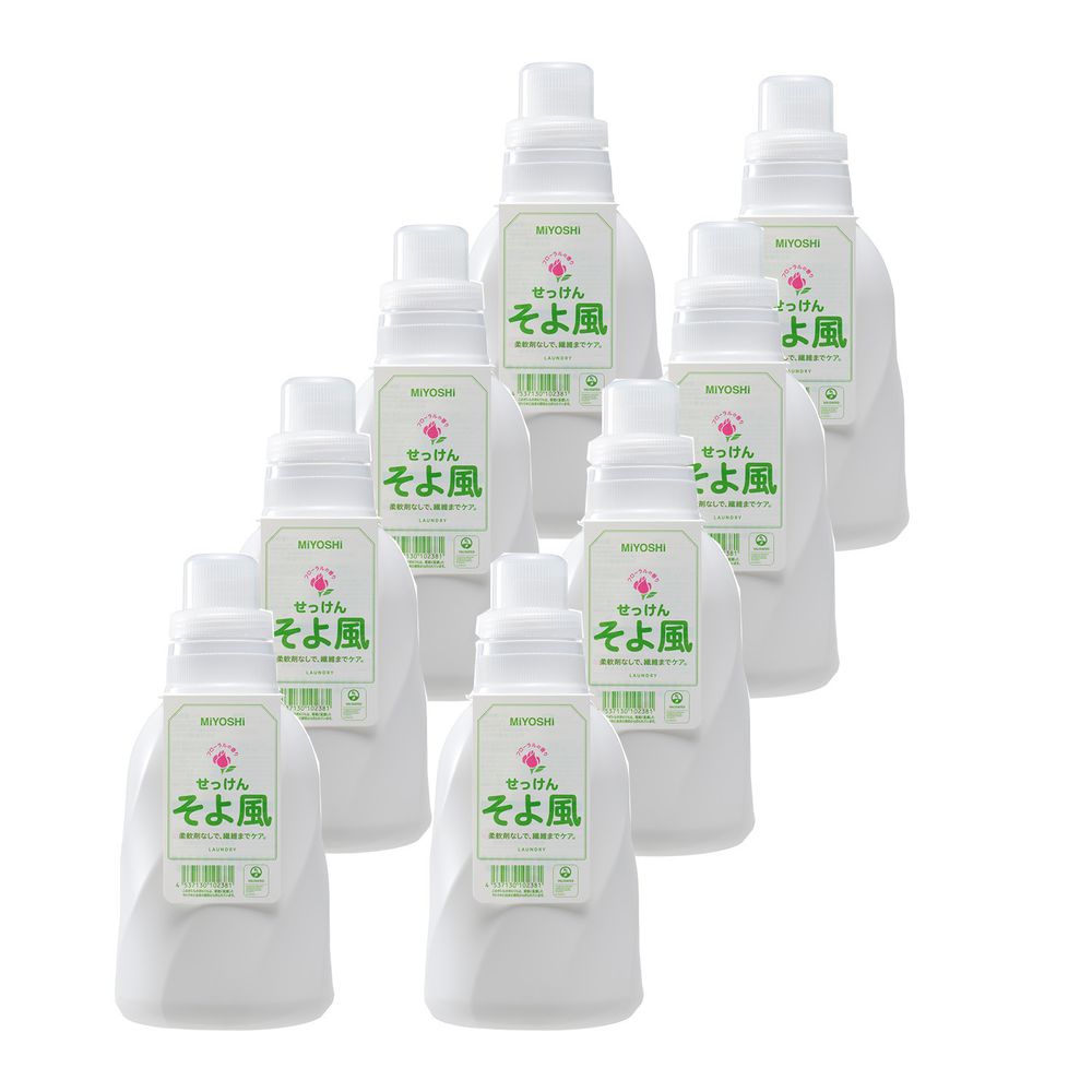 日本 MIYOSHI 無添加 - 微風洗衣精-【箱購】瓶裝-1100ml*9瓶