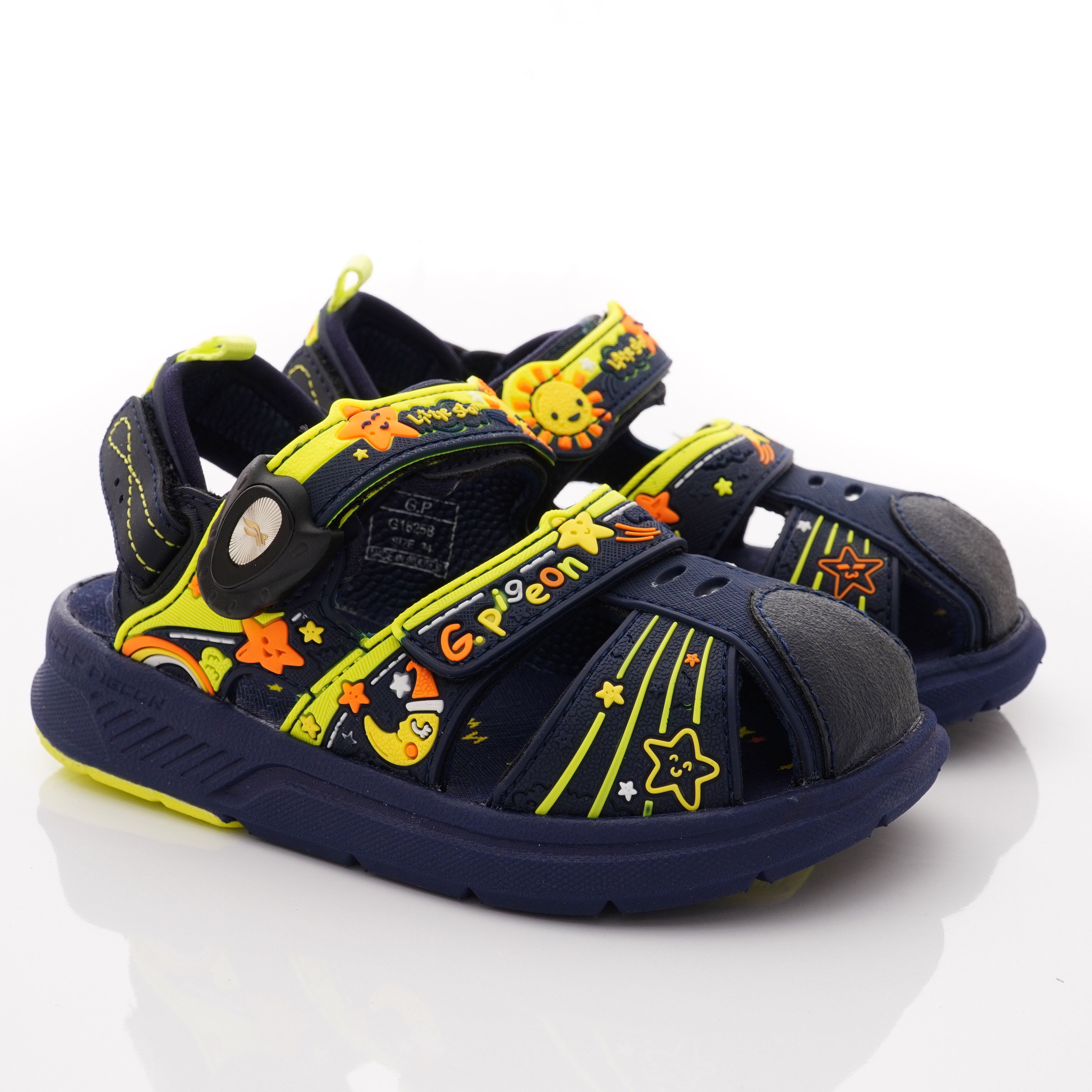 G.P - 護趾磁扣兩穿涼拖鞋款(中小童段)-藍綠