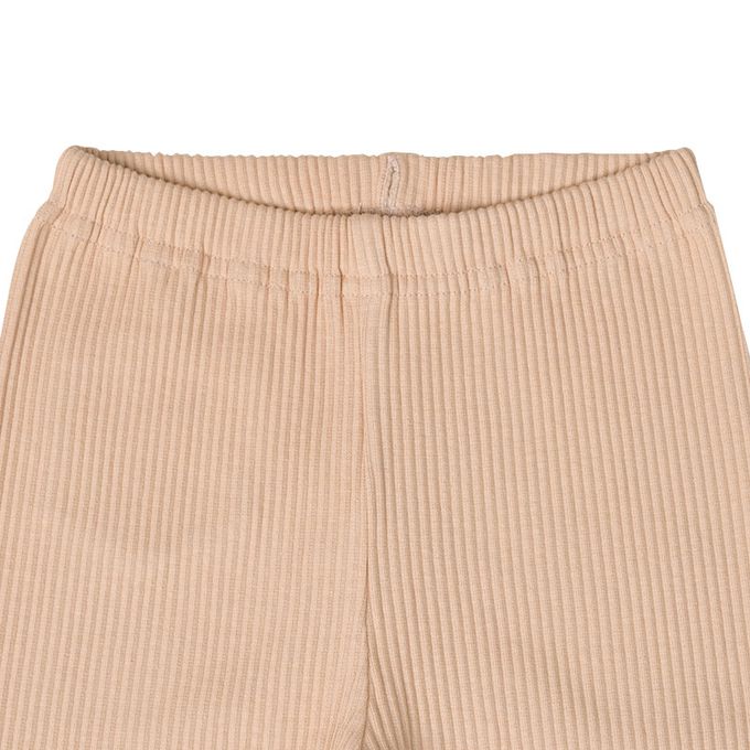 akachan honpo - 10分內搭褲-羅紋-淺卡其色