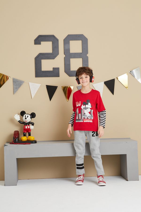 麗嬰房 Disney - 米奇系列米奇DJ假二-紅色